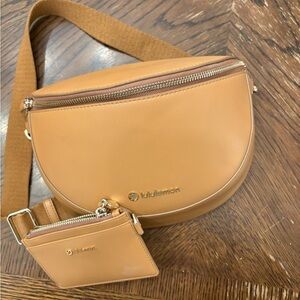 lululemon athletica Tan Crossbody Bag with Pouch